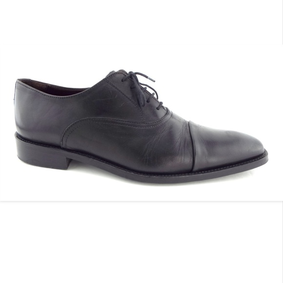 TO BOOT NEW YORK Black Leather Cap Toe Oxfords Lace-up Shoes 11 main image 5
